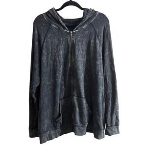 LoveSick Torrid Women's Plus Size Skull Bone Distressed Black Hoodie Size 4 4X